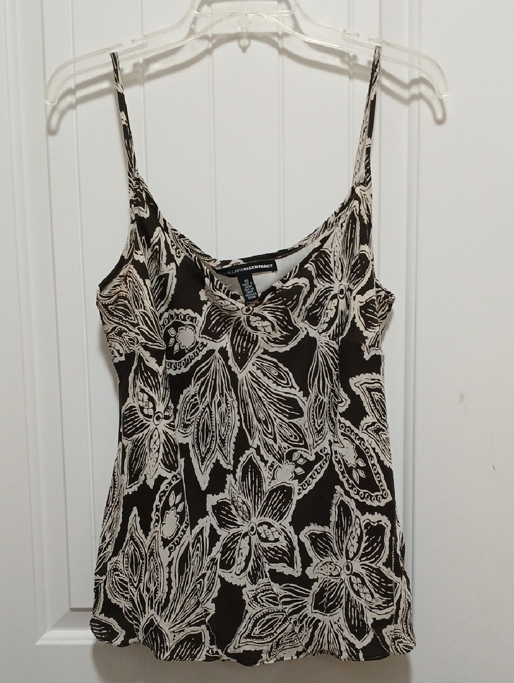 Lauren Ralph Lauren Black and Cream Floral Camisole